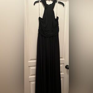 Black halter dress